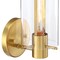 Designers Fountain Skylar 5.25 in. 1-Light Brushed Gold Wall Sconce Light with Clear Glass Shade for Bathrooms D332M-WS-BG - alternate 6
